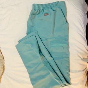 Figs yola skinny scrub pant sea glass